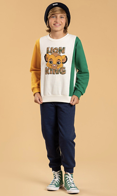 Conjunto moletom infantil menino leão - comprar online