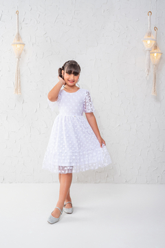 Vestido luxo Branco rendado ano novo formatura - loja online
