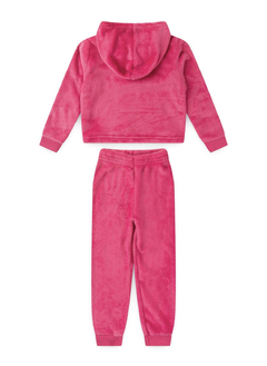 Conjunto plush veludo infantil menina rosa pink - comprar online
