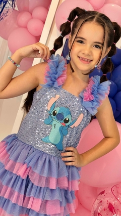 Vestido Fantasia Luxo Lilo e Stitch - comprar online