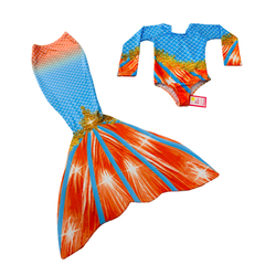 Maiô manga longa + cauda de sereia - Flor e Liz Boutique