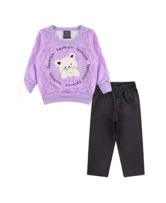 Conjunto Bebê Casaco/Legging Menina