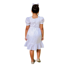 Vestido Branco ano novo infantil em tricoline PERO - comprar online