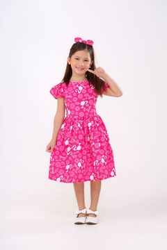 Imagem do Vestido + laço de cabelo Barbie
