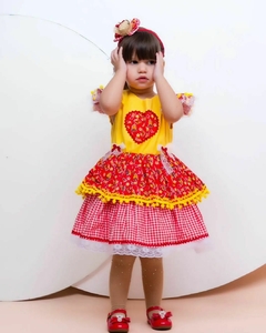Vestido infantil festa junina - comprar online