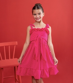Vestido laço Bia Rosa pink Barbie na internet