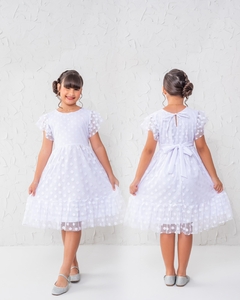 Vestido luxo Branco rendado ano novo formatura
