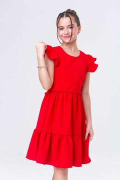 Vestido infantil vermelho Natal - comprar online
