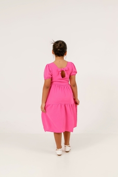 Vestido infantil juvenil rosa na internet