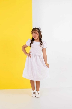 Vestido infantil branco festas BOL