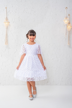Vestido luxo Branco rendado ano novo formatura na internet