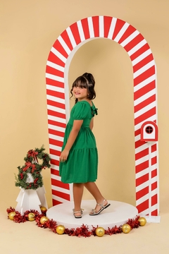 Vestido infantil Juvenil Verse musgo Natal na internet