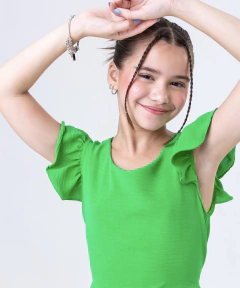 Vestido verão infantil Verde - Flor e Liz Boutique