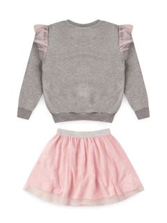 Conjunto infantil inverno moletom + saia tule Masha e o urso na internet