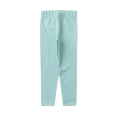 Calça legging infantil em malha cotton jeans verde claro