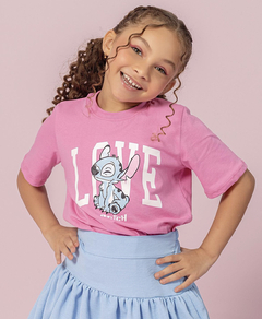 Conjunto Lilo Stitch T-shirt + shorts saia balonê - Flor e Liz Boutique