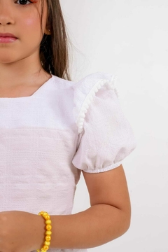 Vestido infantil branco festas BOL - Flor e Liz Boutique