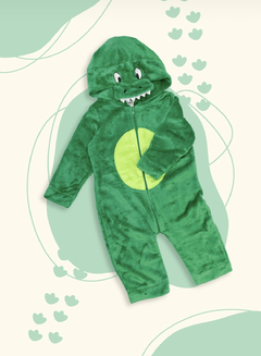 Macacão Bebê Fleece Pelinho Réptil