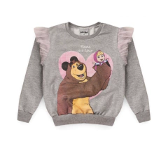 Conjunto infantil inverno moletom + saia tule Masha e o urso - comprar online