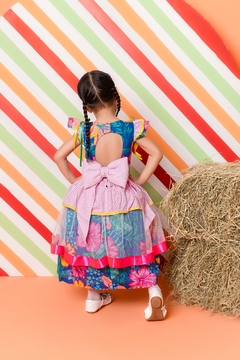 Vestido luxo festa junina Flores grande - comprar online