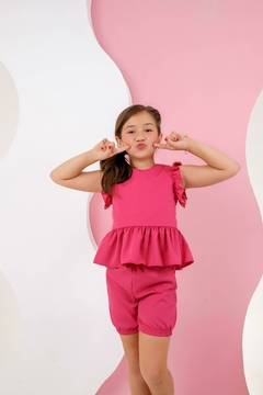 Conjunto infantil rosa - loja online