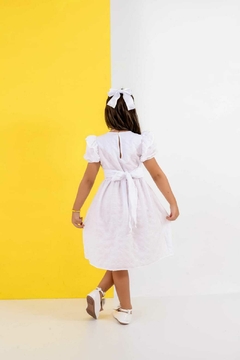 Vestido infantil branco festas BOL - loja online