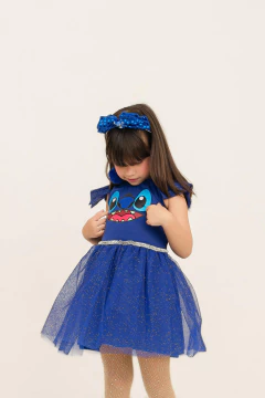 Fantasia Vestido Lilo e Stitch azul - loja online