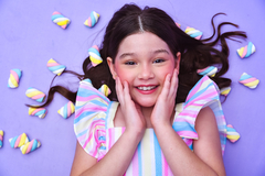 Conjunto Infantil Candy Color Arco-íris Unicórnio - Flor e Liz Boutique