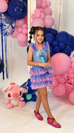 Vestido Fantasia Luxo Lilo e Stitch
