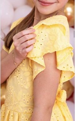 Vestido em Laise amarelo - Flor e Liz Boutique