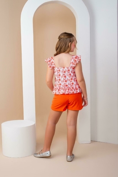 Conjunto Juvenil blusa Laise laranja - comprar online