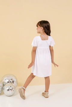 Vestido branco ano novo + bolsa - Flor e Liz Boutique