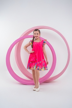 Vestido + bolsa infantil menina princesas - Flor e Liz Boutique