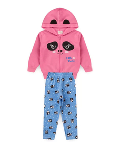 Conjunto Moletom Infantil Inverno Menina Panda - Flor e Liz Boutique
