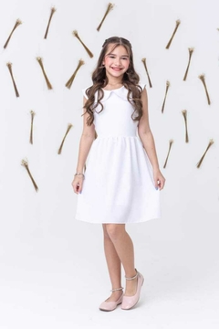 Vestido infantil branco ano novo