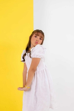 Vestido infantil branco festas BOL - comprar online