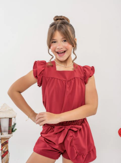 Conjunto infantil vermelho - comprar online