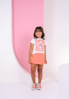 Conjunto infantil menina verão shorts saia + blusa - Flor e Liz Boutique