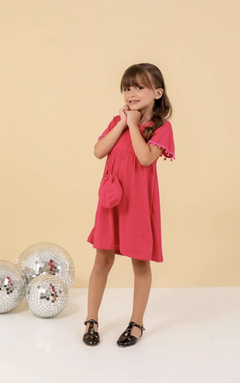 Vestido rosa pink + bolsa