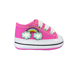 Tênis Starzinho de bebê Arco e nuvem Pink