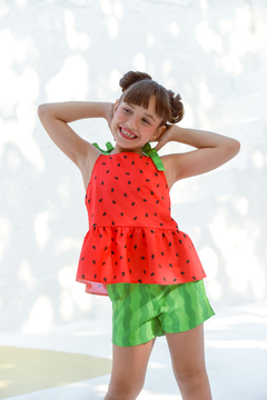 Conjunto infantil verão Melancia - Flor e Liz Boutique