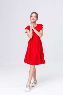 Vestido infantil vermelho Natal na internet