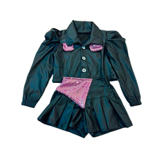 Conjunto Boiadeira Ana Castela Blazer + Shorts saia - loja online
