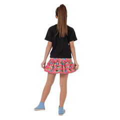 Conjunto infantil T-shirt + saia balone Super Poderosas - Flor e Liz Boutique