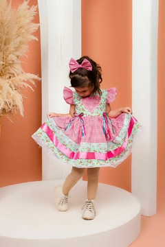 Vestido infantil luxo festa junina - Flor e Liz Boutique