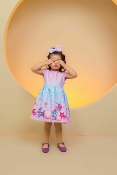 Vestido luxo + laço de cabelo Sereia - Flor e Liz Boutique