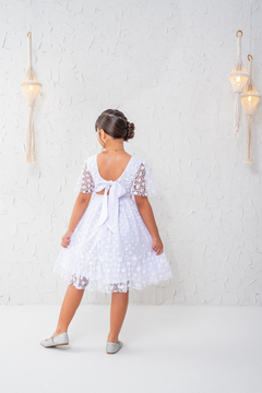 Vestido luxo Branco rendado ano novo formatura - comprar online