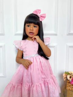 Vestido infantil Laise rosa na internet
