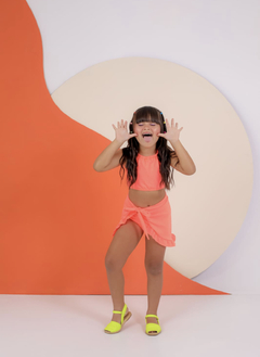 Biquíni neon infantil juvenil + saída de praia - comprar online
