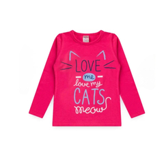Conjunto Menina Meia Estação Juvenil Cats Pink - comprar online